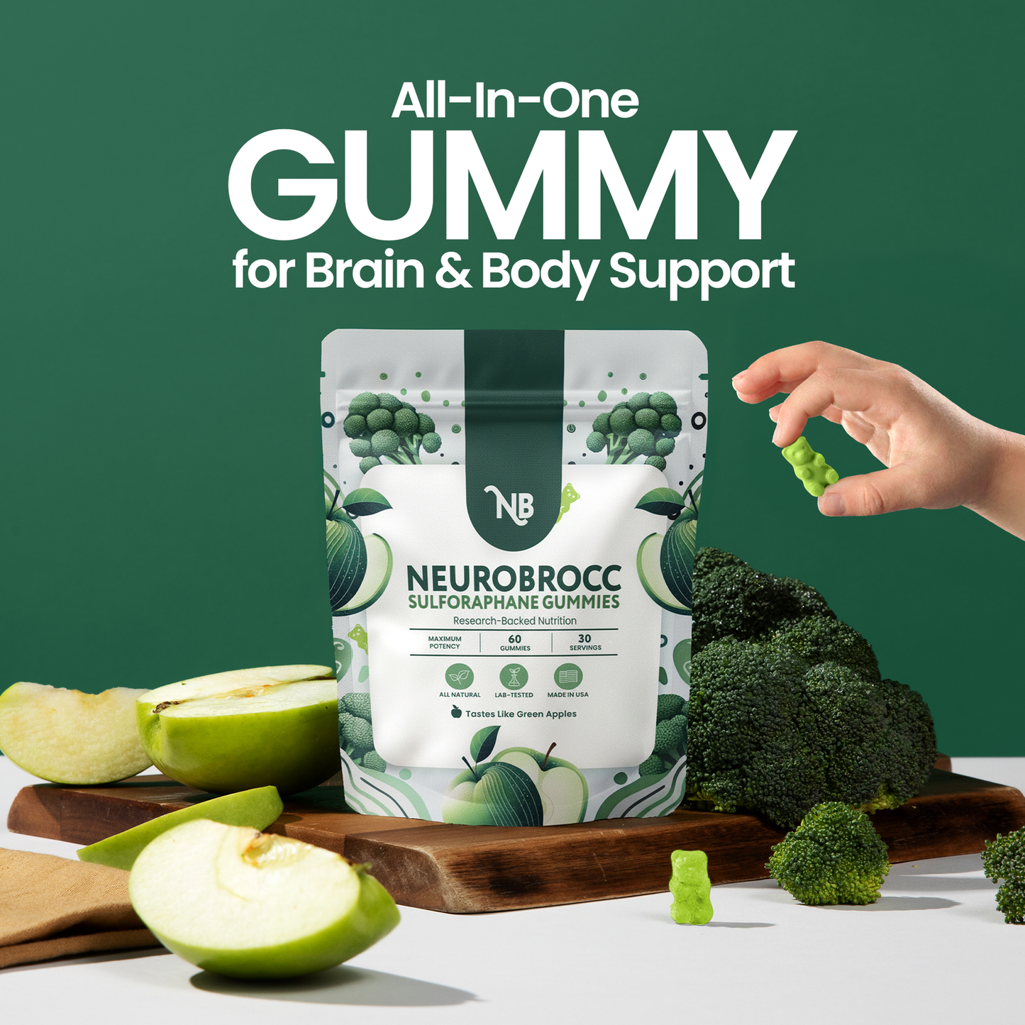 The Brain-Boosting Broccoli Gummy Your Kids Actually Want to Eat🥦
